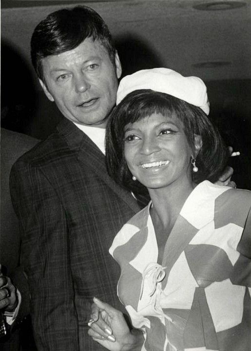 Nichelle and actor DeForest Kelley 